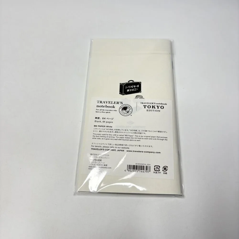 New With Tags TRAVELER'S NOTEBOOK Toyko Edition Insert Sealed Package